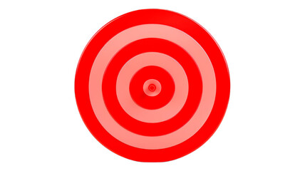 Target isolated on transparent png background. Generative ai