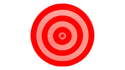 Target isolated on transparent png background. Generative ai