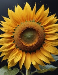 Fototapeta premium sunflower field in the summer