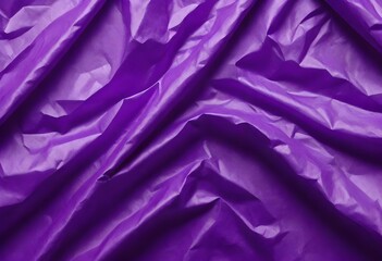 Closeup of crumpled purple tissue paper create with ai