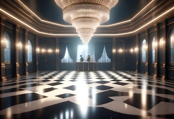 Fantasy a realistic 8k art deco ballroom with a gl (5)