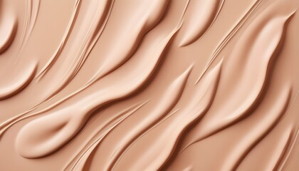 Fototapeta premium cosmetic smears of creamy texture on beige background create with ai
