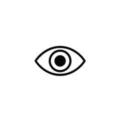 Eye icon sign flat