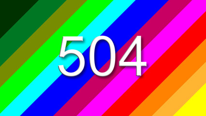 504 colorful rainbow background year number