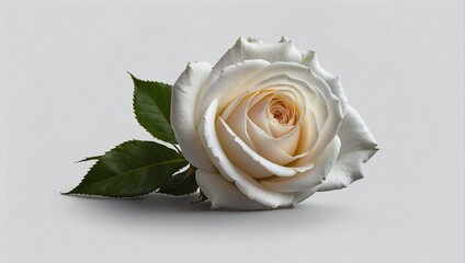 white rose on a wooden table