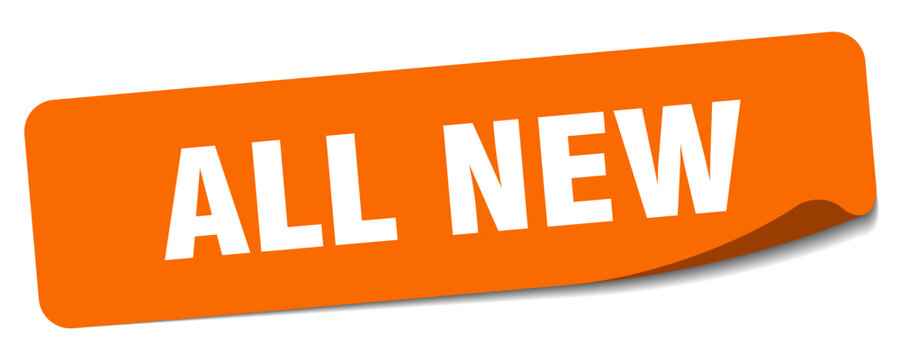 all new sticker. all new label