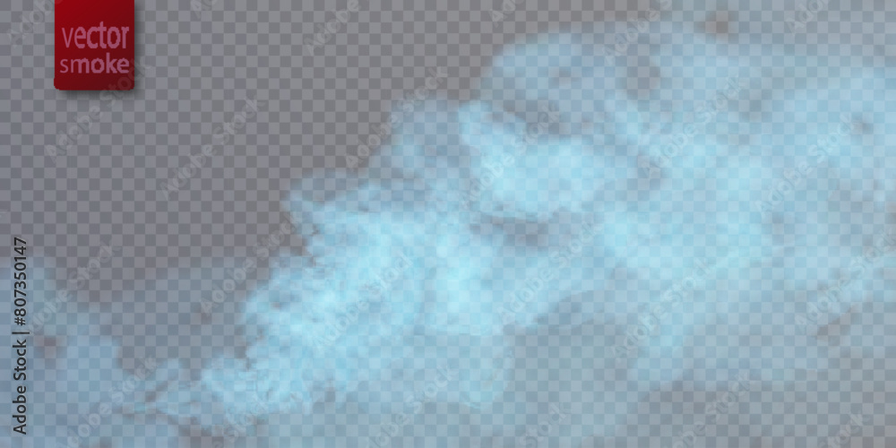 Aufkleber translucent nebula vector background. colorful smoke smog on a transparent background. vector