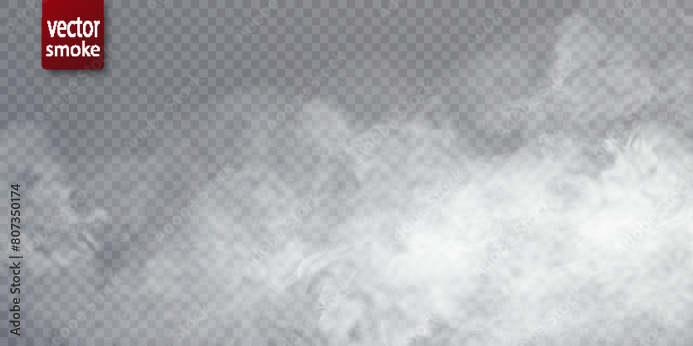 Poster texture of steam, smoke, fog, clouds. with elements of light bokeh. vector isolated smoke. aerosol e