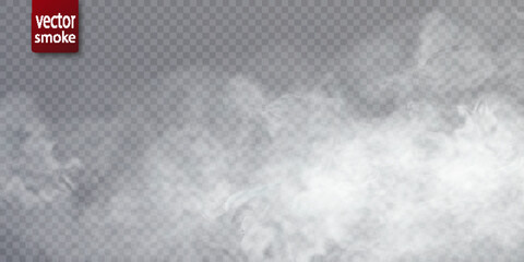 Texture of steam, smoke, fog, clouds. With elements of light bokeh. Vector isolated smoke. Aerosol effect	