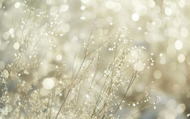 Soft, ethereal white bokeh background with a dreamy blur effect.