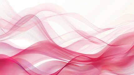 A pink gradient wavy lines pattern, vector graphic on white background, pink and red color scheme.