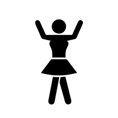 Dance Icon - Elegant Vector Illustration of Dancer Symbol for Performing Arts, Entertainment, and Events