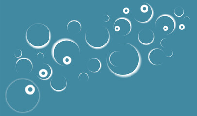 abstract blue background with bubbles or circles. 