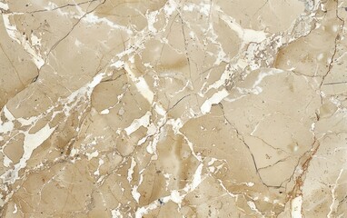 Textured beige marble with intricate white veining.