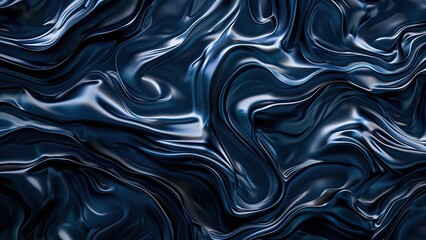 Dark blue abstract wave swirl background
