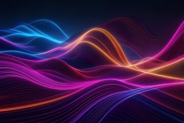 Fototapeta premium abstract background with glowing lines