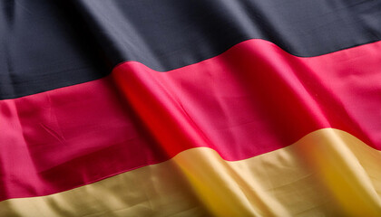 Fototapeta premium Realistic Artistic Representation of the Germany waving flag