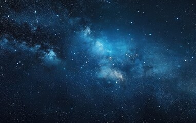 Vast starry night sky with a glowing Milky Way.