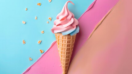 Delicious ice cream wallpaper design