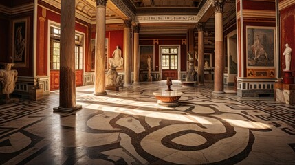 Obraz premium Opulent Roman villa interior