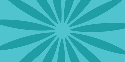 Blue pop art retro background with exploding rays of lightning comic style, vector illustration