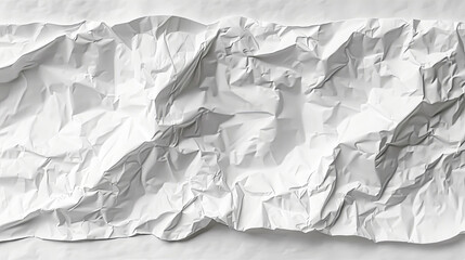 A white paper with a crumpled edge - obrazy, fototapety, plakaty