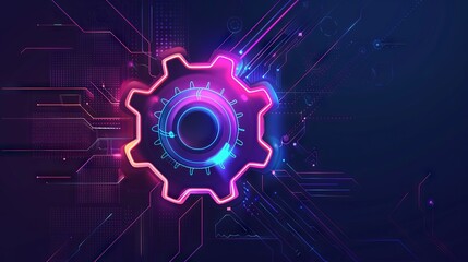 Obraz premium Technology concept background design
