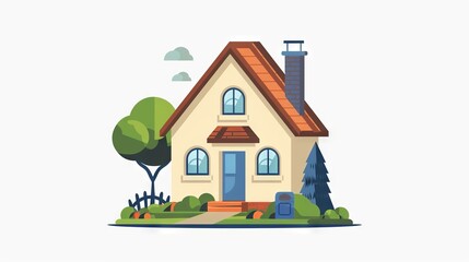 Exterior home concept logo design