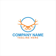 deer logo vector