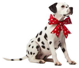 Fototapeta premium PNG Dog christmas dalmatian animal