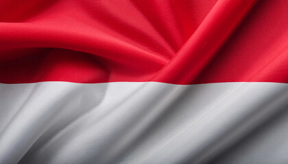 Realistic Artistic Representation of Indonesia waving flag