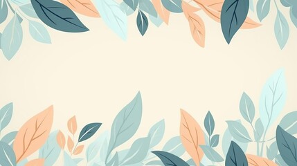 A leafy green background with a few orange leaves