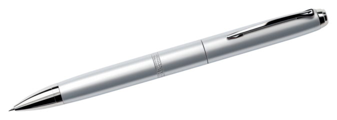 PNG Pen silver metal steel
