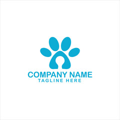 Farm animals logo. Vector illustration with cow, pig, goat and chicken. 
