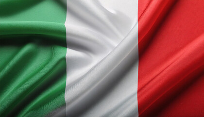 Obraz premium Realistic Artistic Representation of Italy waving flag