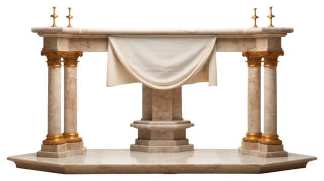 PNG Altar architecture white background spirituality