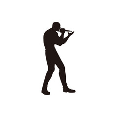 Pop Singer Silhouette