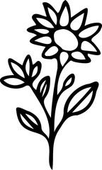 Flower Bouquet Svg, Flower svg, Bouquet svg, wildflowers svg, wildflowers, wedding svg, minimalist bouquet svg, cut files for Cricut, Silhouette