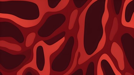 Obraz premium Organic Shapes in ruby Tones. Flat and minimalistic Wallpaper