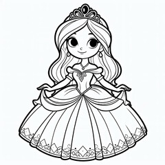 Fototapeta premium Princess coloring 