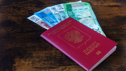 Russian Passport and Rubles for International Travel