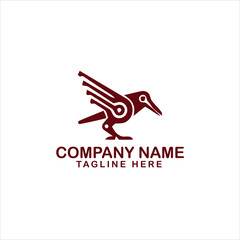 Abstract eagle logo design
