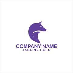 Professional fox logo template. Vector Logo Illustration - Vector
