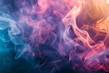 Abstract colored smoke. Neon pink purple, blue colors smoke background