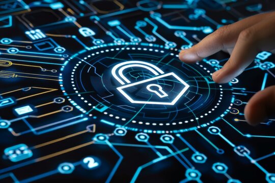 Online security is guaranteed through traceroute managed networks, where privacy shields, secure settings, and padlocks protect data and transactions.