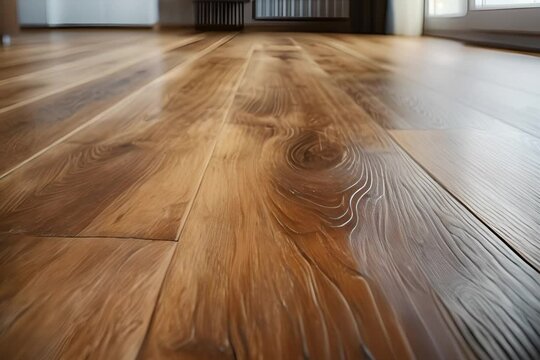 Textured wooden floor