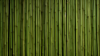 Green bamboo wall background