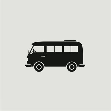 black van side view simple design