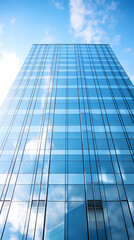 Obraz premium Glass skyscrapers reflect the sky