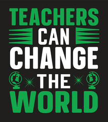Fototapeta premium Teacher T shirt Design , Vector Teacher T shirt design, Teacher's Day shirt, Teacher typography T shirt design Collection, teachers day svg bundle design.